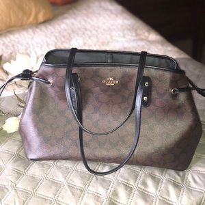 Coach Drawstring Carryall Shoulder Bag